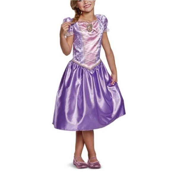 Disguise Disney Princess Rapunzel Sz 3-4T Dress with Character Cameo - Picture 2 of 10